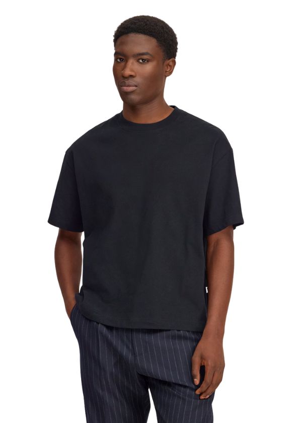 NN07 David Relaxed fit organic cotton tee Black NN07 David Relaxed fit organic cotton tee Black