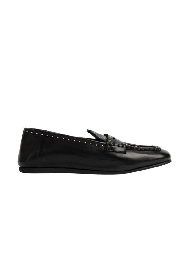 Posa Bardot Loafer Studs Black Posa Bardot Loafer Studs Black