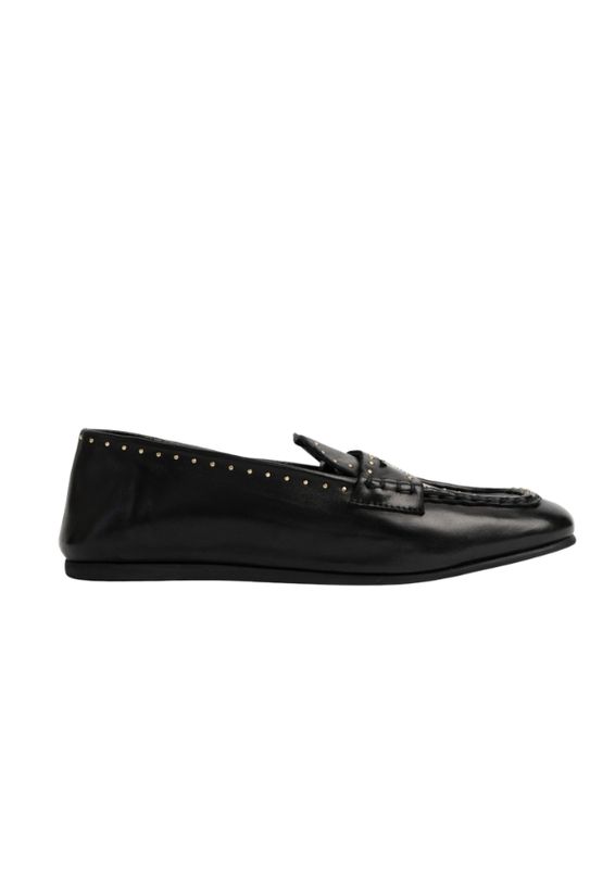 Posa Bardot Loafer Studs Black