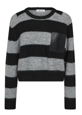 Haute L'Amitié Darcia Stripe Crop Pocket Knit