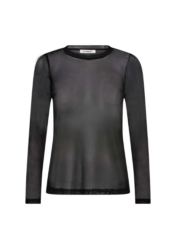Co'Couture MeshCC O-neck Blouse Black Co'Couture MeshCC O-neck Blouse
