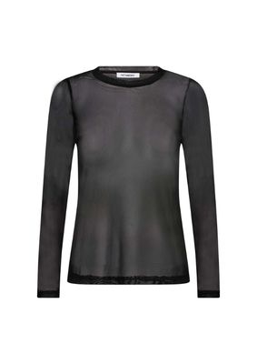 Co'Couture MeshCC O-neck Blouse Black Co'Couture MeshCC O-neck Blouse