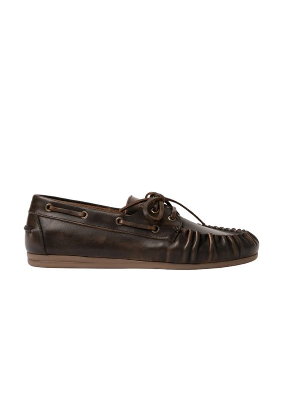 Posa Boat Loafer Wrinkle Brushed