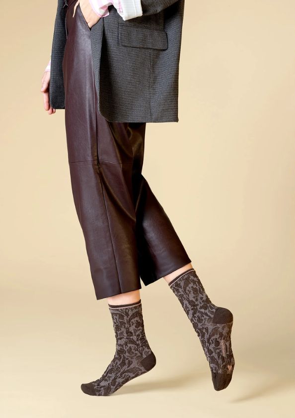 MarcMarcs Women Socks Talia 2-Pack Brown, Maat: 35-38