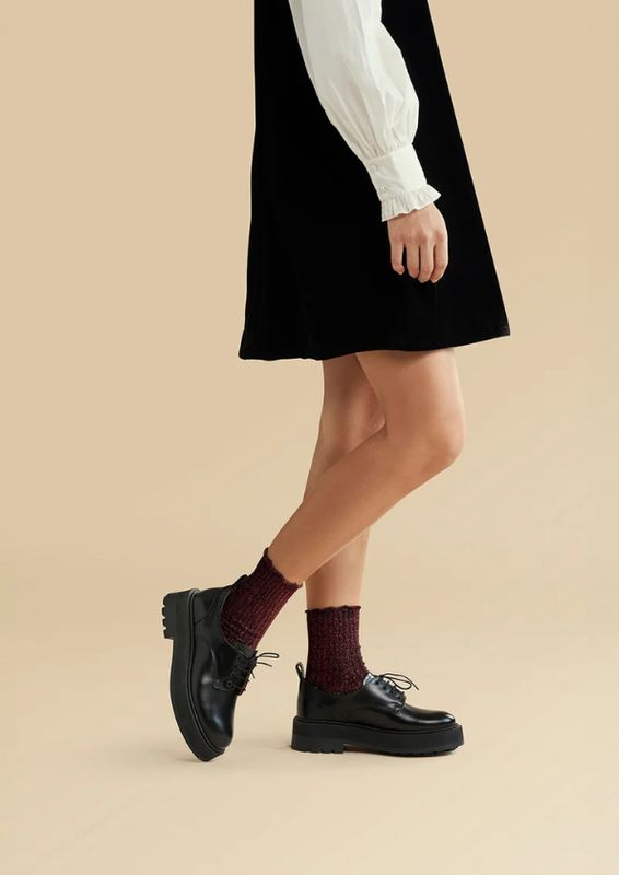 MarcMarcs Women Socks Preston 2-Pack Bordeaux
