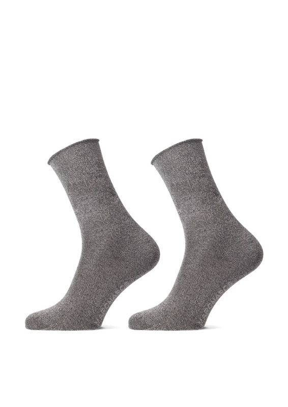 MarcMarcs Women Socks Blackpool 2-Pack Middle Grey