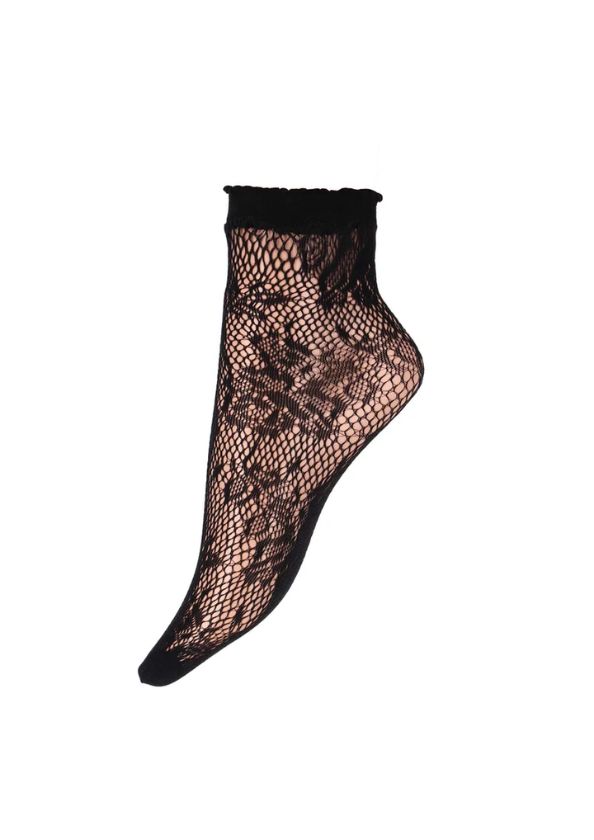 MarcMarcs Women Socks 30 Den Pizzo Fiore Black MarcMarcs Women Socks 30 Den Pizzo Fiore Black