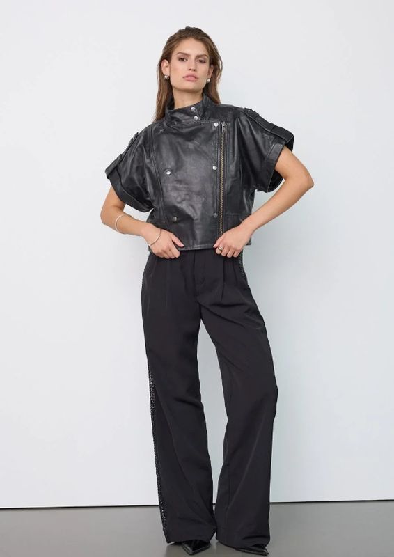 Co'Couture PhoebeCC Leather Vest Black
