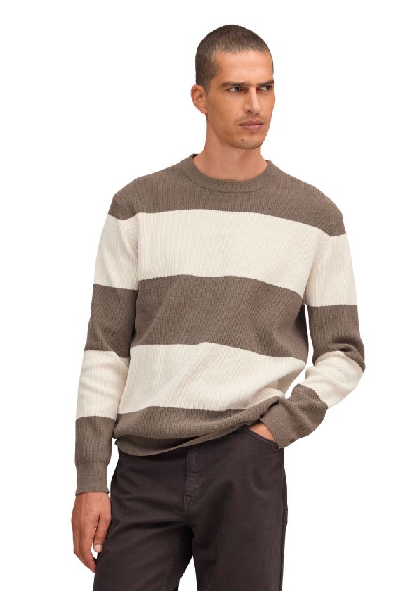 NN07 Danny Soft lightweight sweater Ivory Stripe NN07 Danny Soft lightweight sweater Ivory Stripe