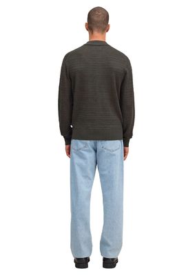 NN07 Nate Polo Cardigan 6584 Dark Army