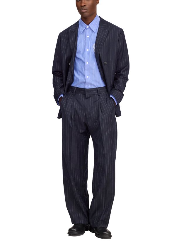 NN07 Kay Straight leg relaxed fit pant Navy stripe NN07 Kay Straight leg relaxed fit pant Navy stripe