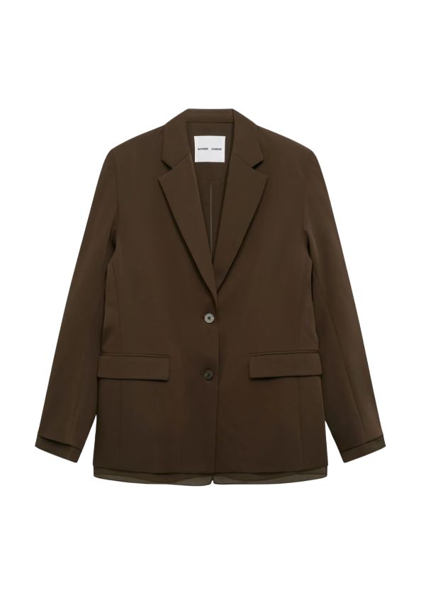 Samsøe Samsøe Saiben sheer blazer 16325 Delicioso Melange, Maat: XS