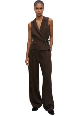Samsøe Samsøe Saiben belt trousers 16325 Delicioso Melange Samsøe Samsøe Saiben belt trousers 16325 Delicioso Melange
