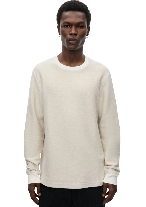 Samsøe Samsøe Safellow LS t-shirt 16332 Clear Cream Melange Samsøe Samsøe Safellow LS t-shirt 16332 Clear Cream Melange