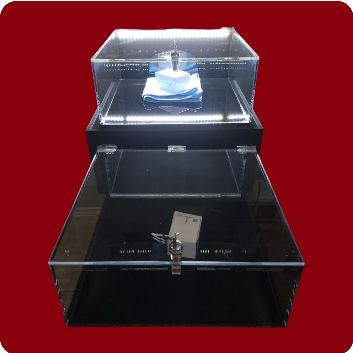 12&quot; X 12&quot; DISPLAY BOX SET OF 2