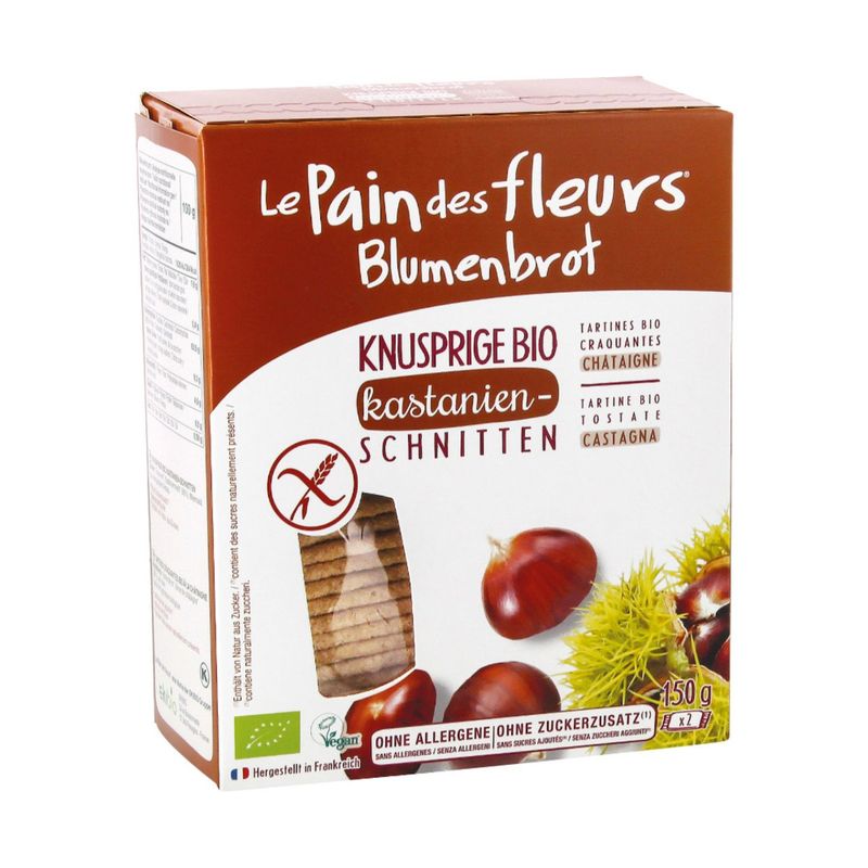 Knusprige Kastanien-Schnitten