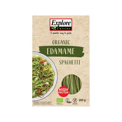 Spaghetti aus Edamamebohnen