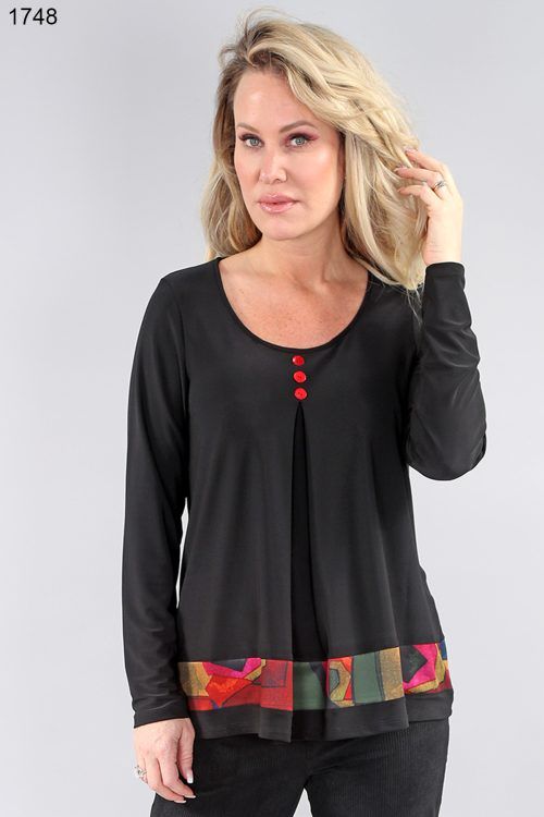 Top Long Sleeve  black 24F1748
