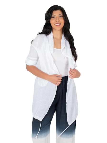 Cardigan White 17-9679W, Size: small