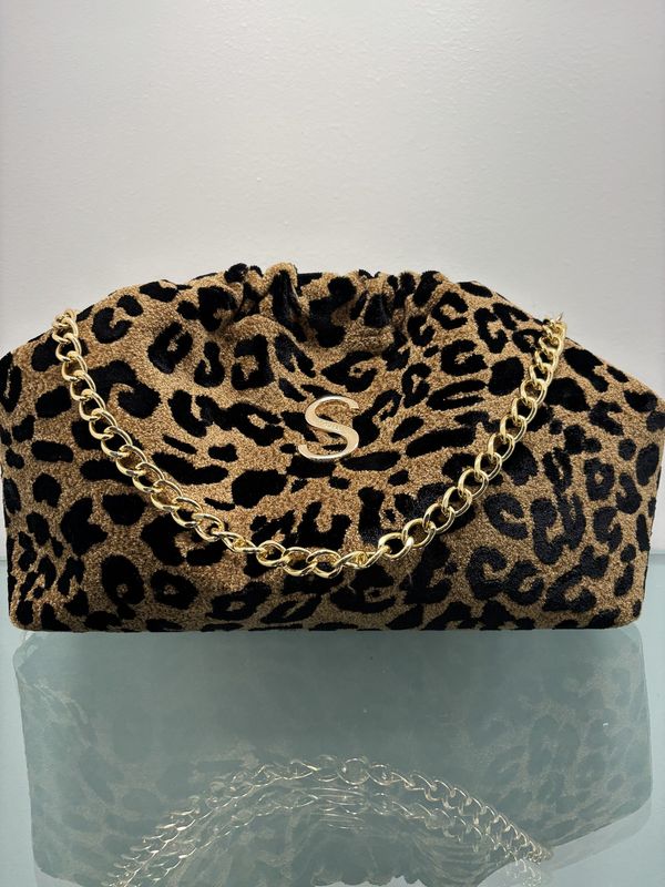 Bucket Bag Leopard Brown