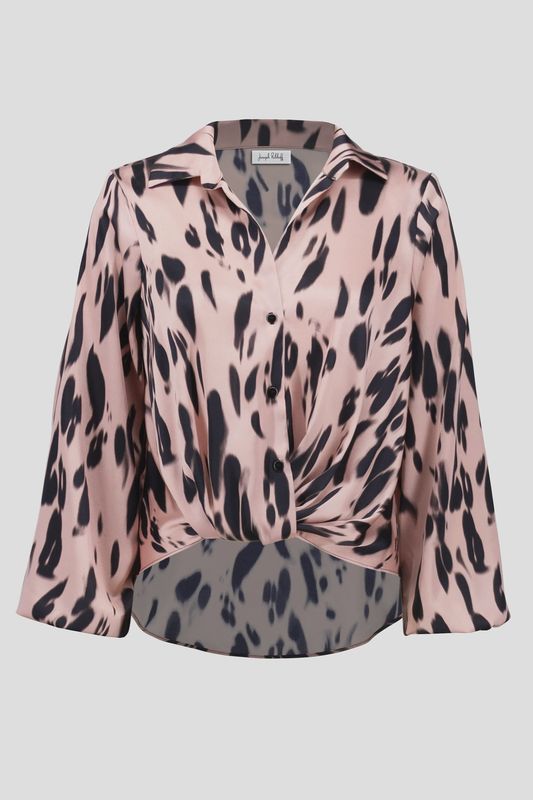 Blouse 3059 pink / black