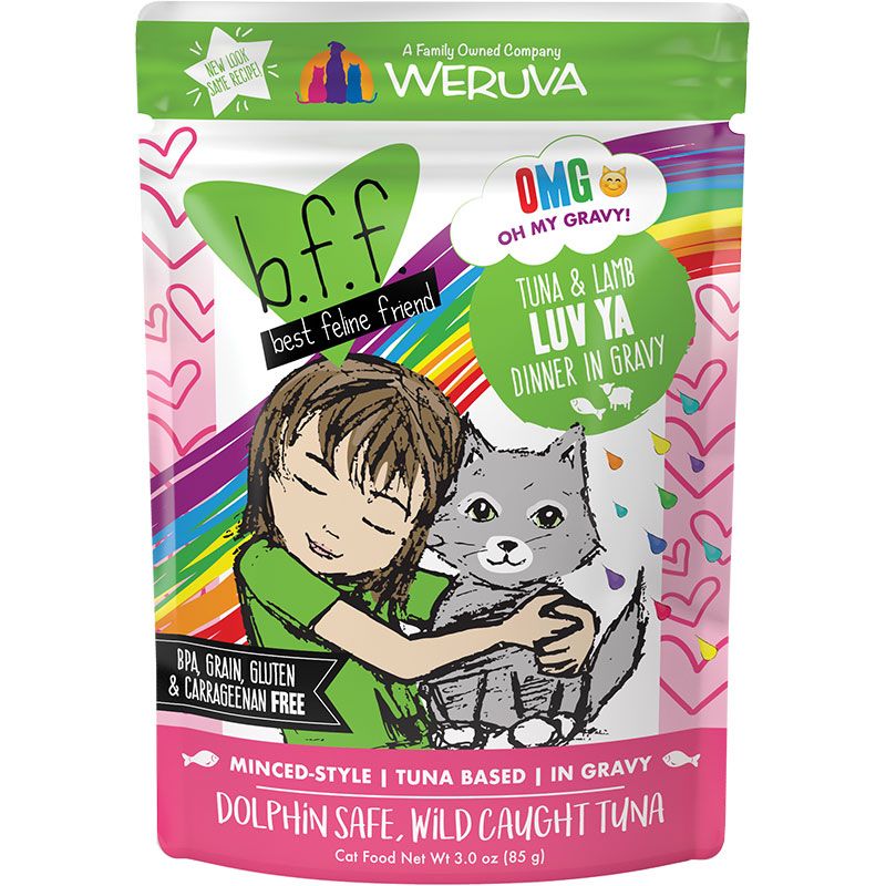 WERUVA BFF OMG - TUNA &amp; LAMB - LUV YA 3OZ POUCH