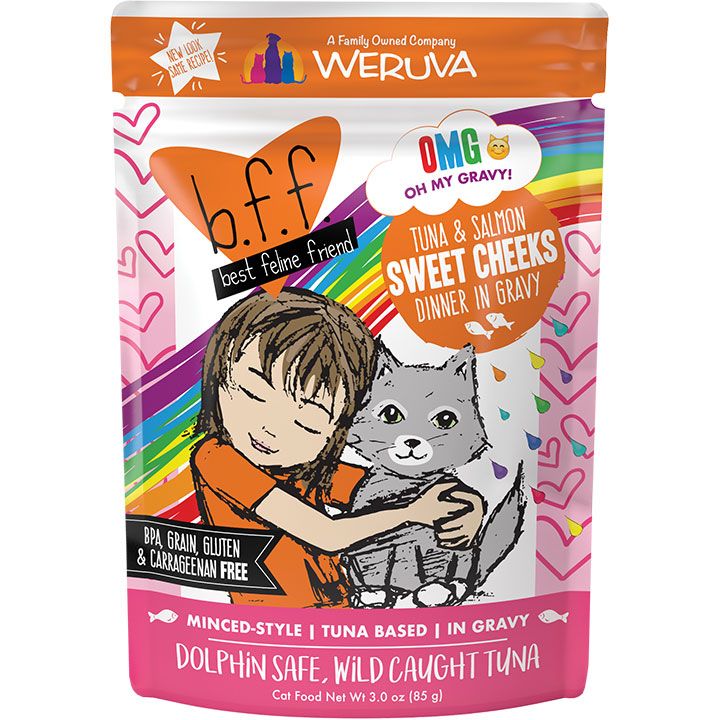 WERUVA BFF OMG TUNA &amp; SALMON SWEET CHEEKS 3OZ