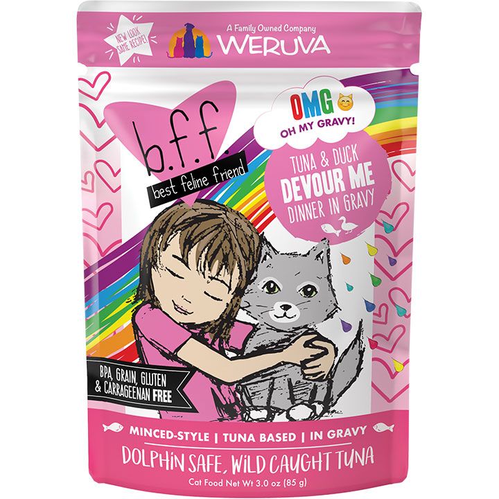 WERUVA BFF OMG - TUNA &amp; DUCK - DEVOUR ME 3OZ POUCH