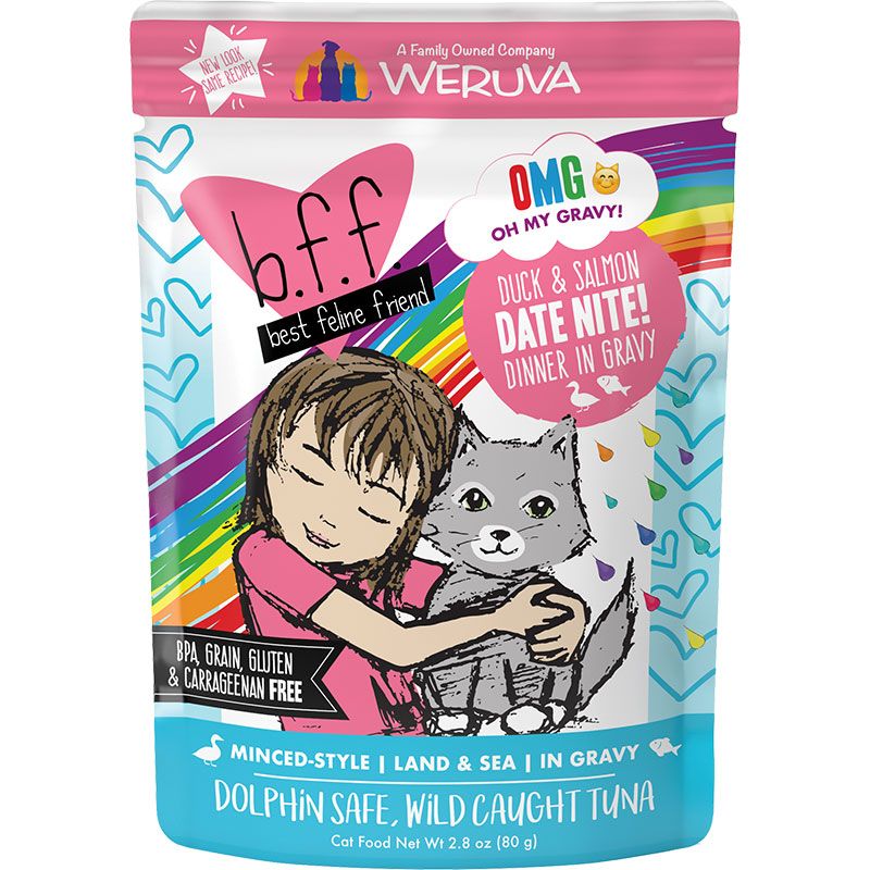 WERUVA BFF OMG - DUCK &amp; SALMON - DATE NITE 3OZ POUCH