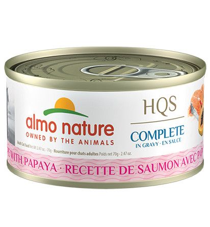 ALMO CAT 2.47OZ COMPLETE CAN - SALMON &amp; PAPAYA