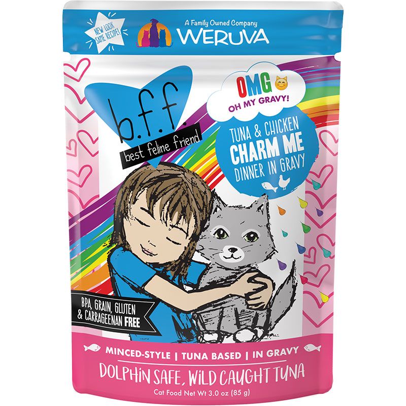 WERUVA BFF OMG - TUNA &amp; CHICKEN - CHARM ME 3OZ POUCH