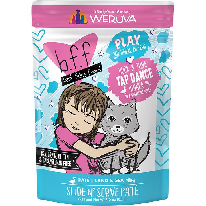 WERUVA BFF PLAY - DUCK &amp; TUNA - TAP DANCE 3OZ POUCH