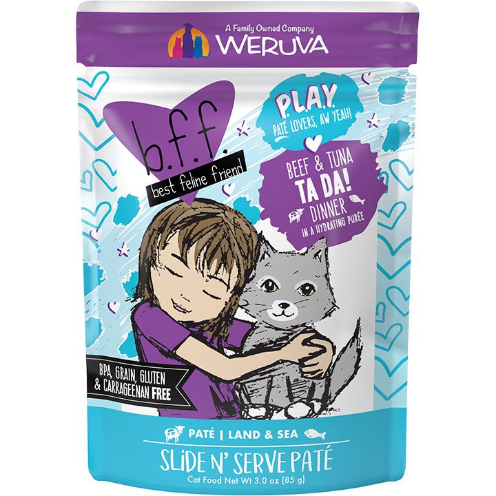 WERUVA BFF PLAY BEEF &amp; TUNA-TA DA! 3OZ POUCH