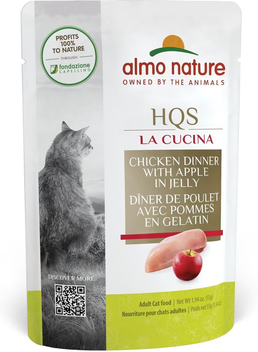 ALMO CAT 1.94OZ LA CUCINA POUCH - CHICKEN DINNER W/ APPLE