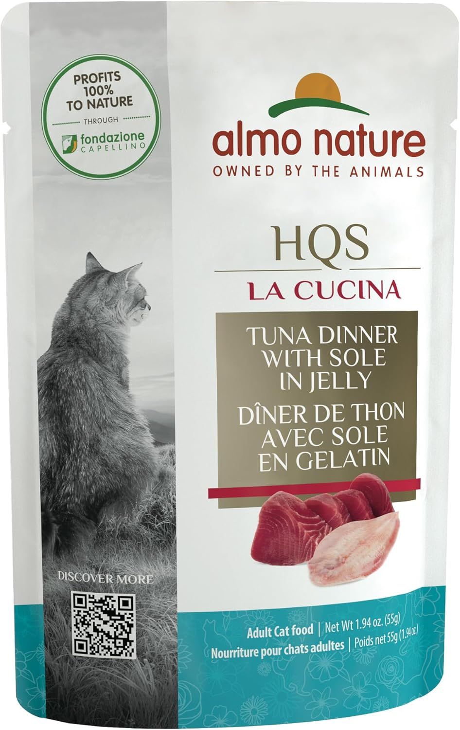 ALMO CAT 1.94OZ LA CUCINA POUCH - TUNA DINNER W/ PAPAYA
