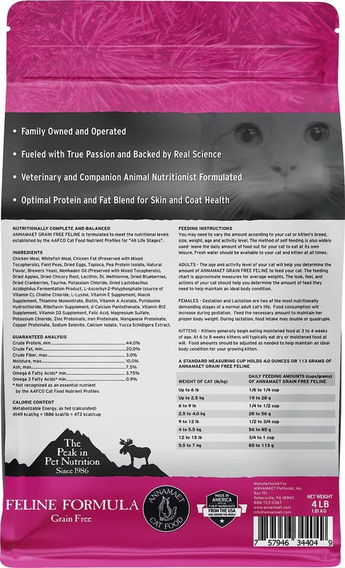 ANNAMAET CAT 4# GF CHICKEN &amp; FISH