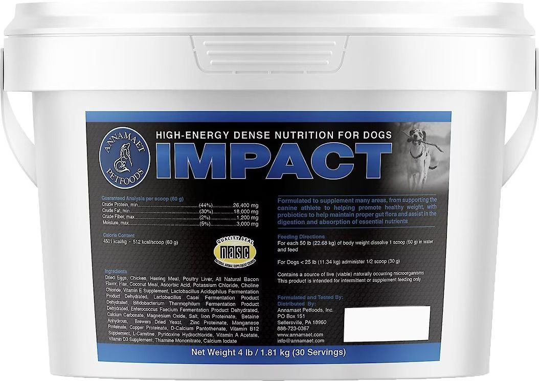 ANNAMAET DOG  4# IMPACT SUPPLEMENT BUCKET
