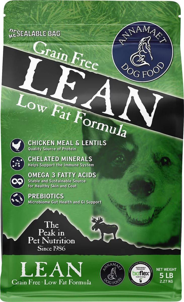 ANNAMAET DOG 5# GRAIN FREE LEAN