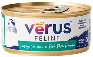 VERUS CAT 5.5OZ TURKEY/CHICKEN &amp; FISH PATE