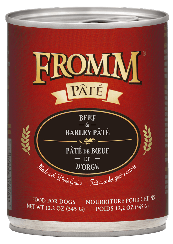 FROMM DOG 12.2 OZ BEEF &amp; BARLEY CASE