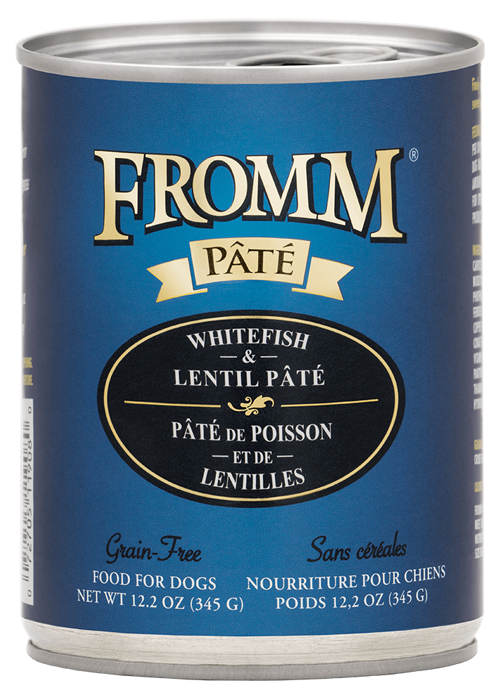 FROMM DOG 12.2OZ GOLD WHITEFISH &amp; LENTIL PATE