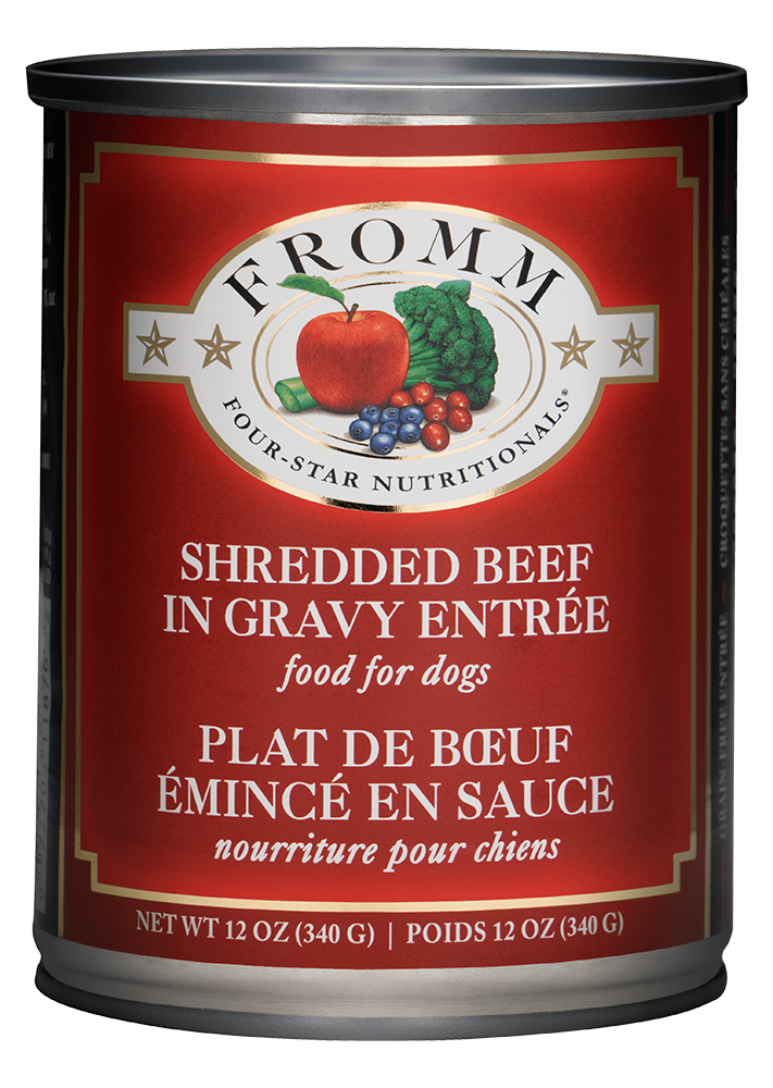 FROMM DOG 12OZ FOUR STAR SHREDDED BEEF