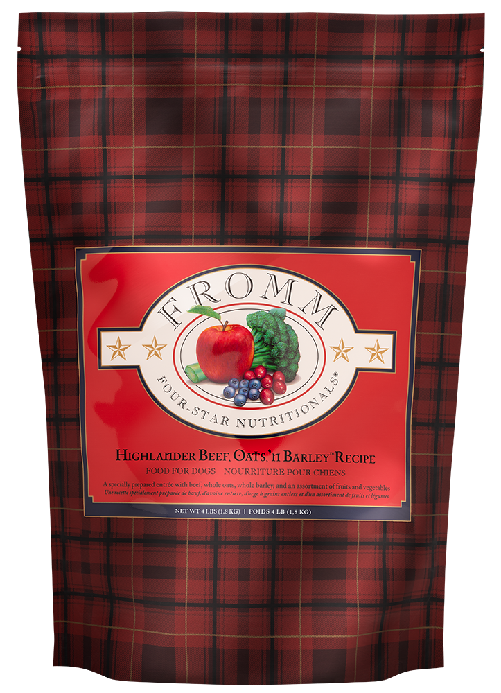 FROMM DOG 26# FOUR STAR HIGHLANDER BEEF &amp; BARLEY