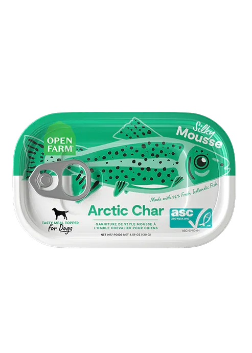 OPEN FARM DOG 4.59OZ MEAL TOPPER ARCTIC CHAR MOUSSE