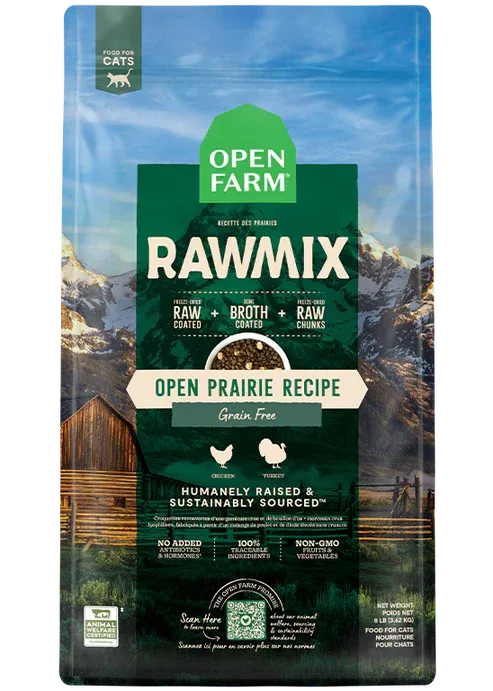 OPEN FARM CAT 8# GF RAWMIX OPEN PRAIRIE