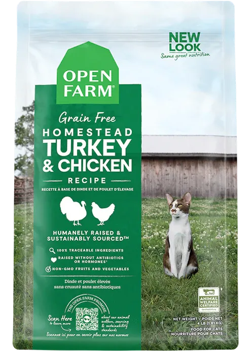 OPEN FARM CAT 8# TURKEY &amp; CHICKEN