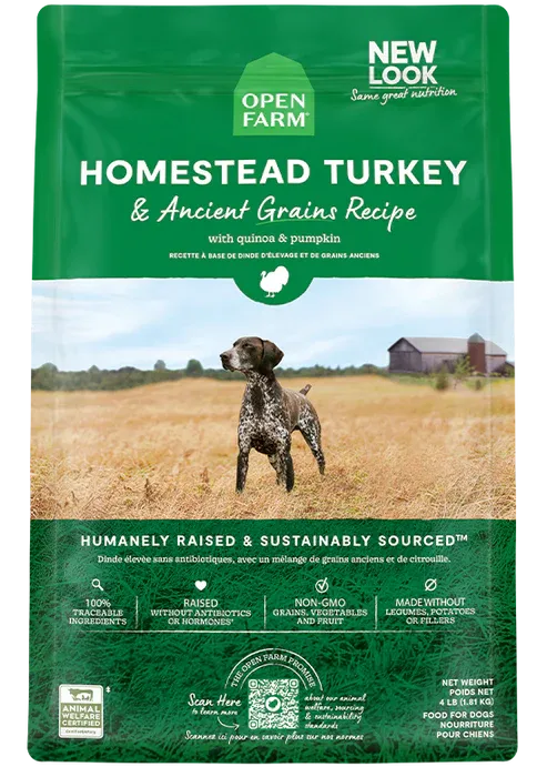 OPEN FARM DOG 11# ANCIENT GRAINS TURKEY DISCONTINUED