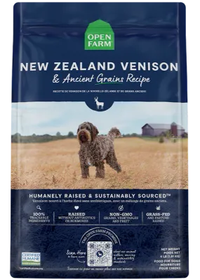 OPEN FARM  DOG 22# ANCIENT GRAIN VENISON