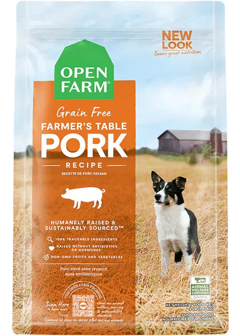 OPEN FARM DOG 22OZ FREEZE DRIED FARMER&#39;S TABLE PORK