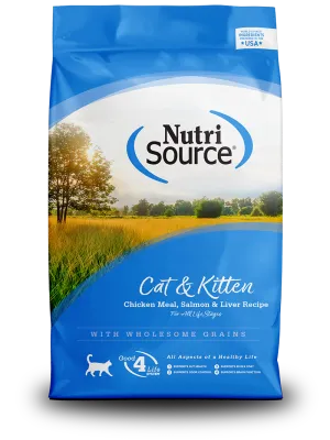 NUTRISOURCE CAT/KITTEN 12# CHICKEN &amp; SALMON